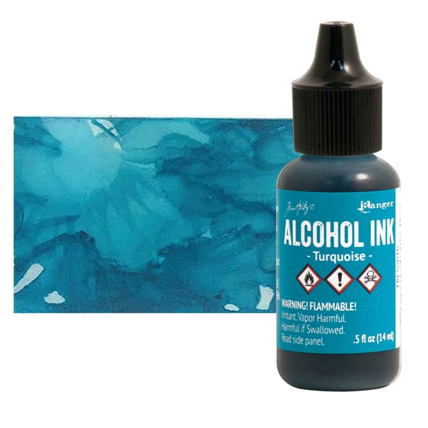 Tim Holtz Alcohol Ink - Turquoise, 1/2oz Bottle  