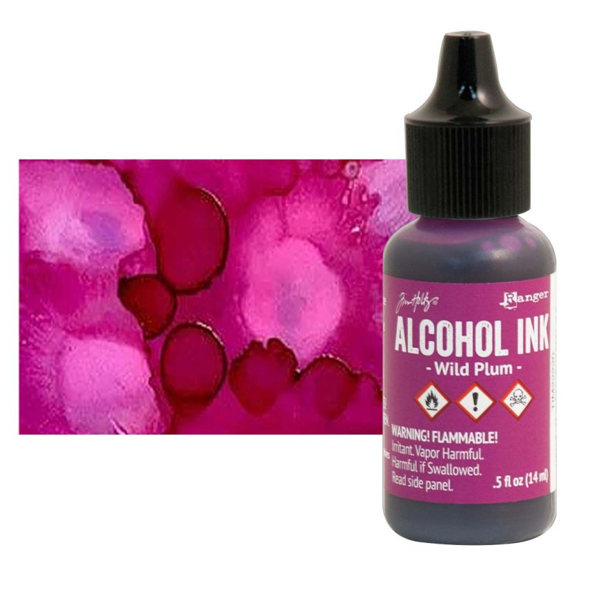 Tim Holtz Alcohol Ink - Wild Plum, 1/2oz Bottle  
