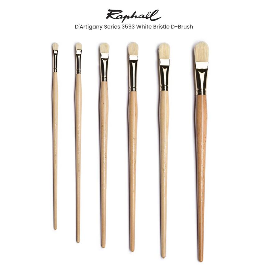 White Bristle D-Brush, Exceptionally Strong and Durable
