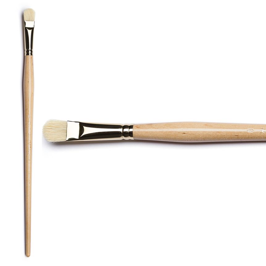 D'Artigny Series 3593 White Bristle D-Brush, Size 8