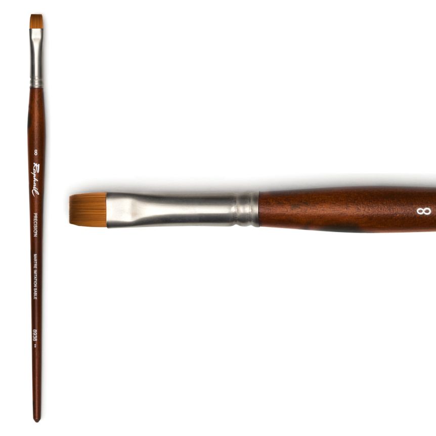 Raphaël Precision Long Handle Brush Bright #8