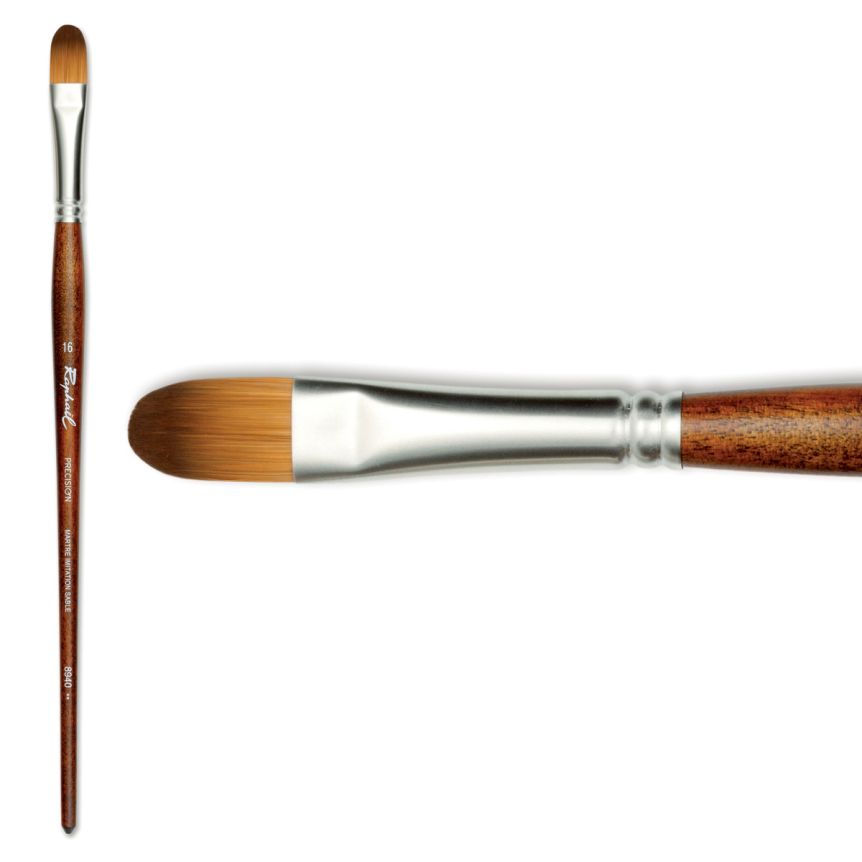 Raphaël Precision Long Handle Brush Filbert #16