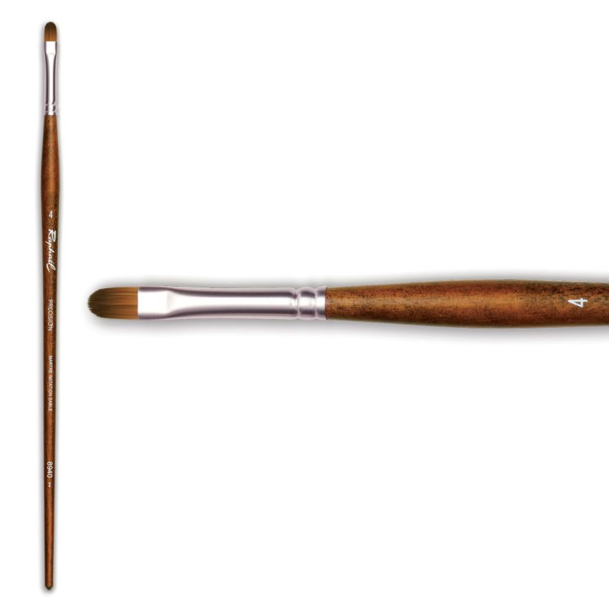 Raphaël Precision Long Handle Brush Filbert #4