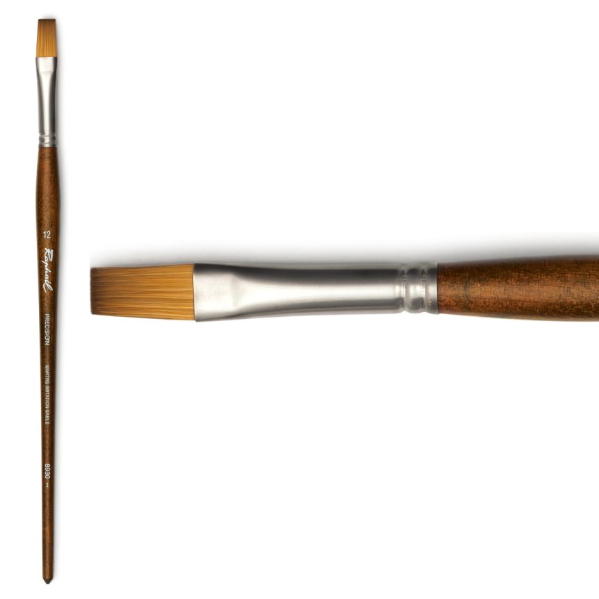 Raphaël Precision Long Handle Brush Flat #12
