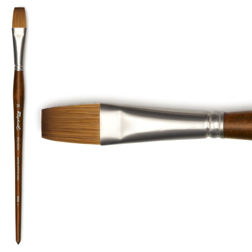 Raphaël Precision Long Handle Brush Flat #20