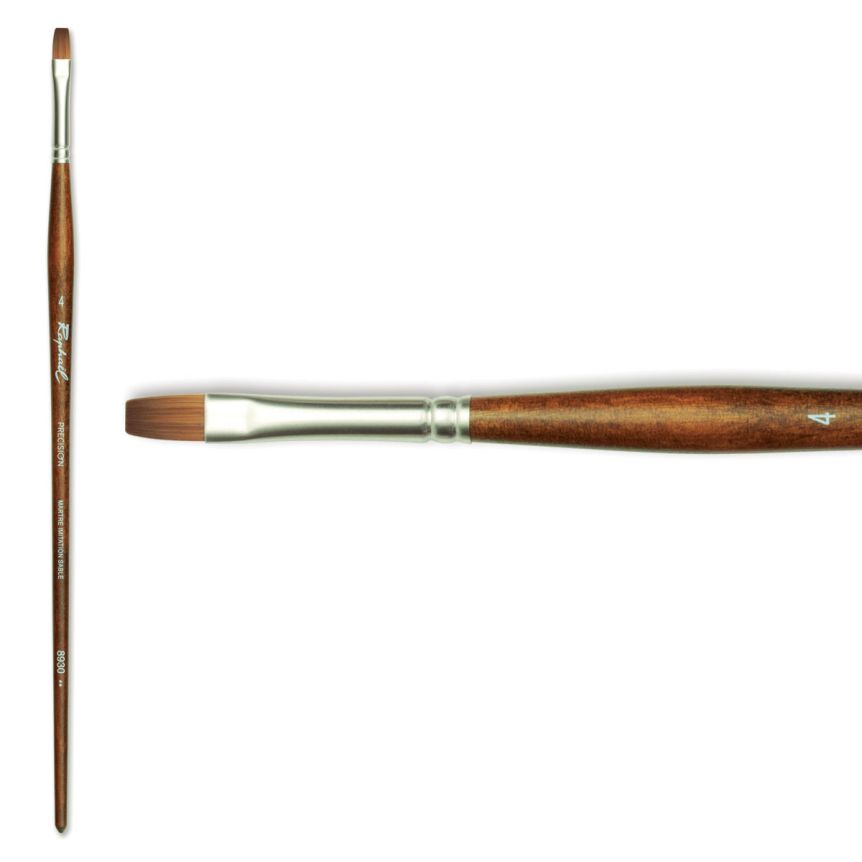 Raphaël Precision Long Handle Brush Flat #4