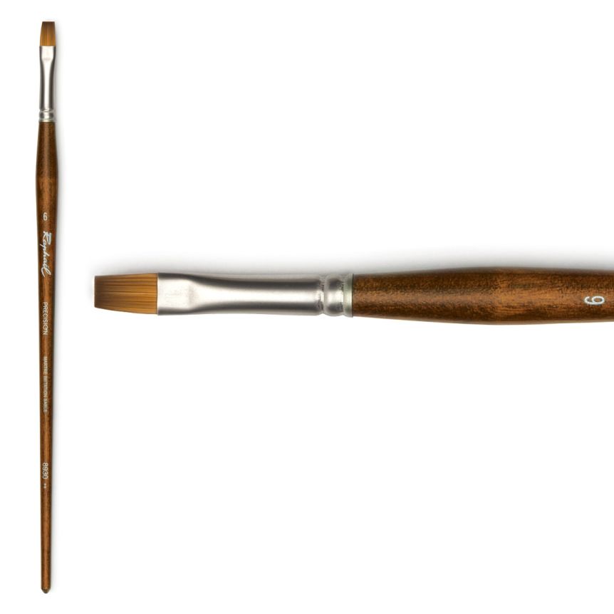 Raphaël Precision Long Handle Brush Flat #6
