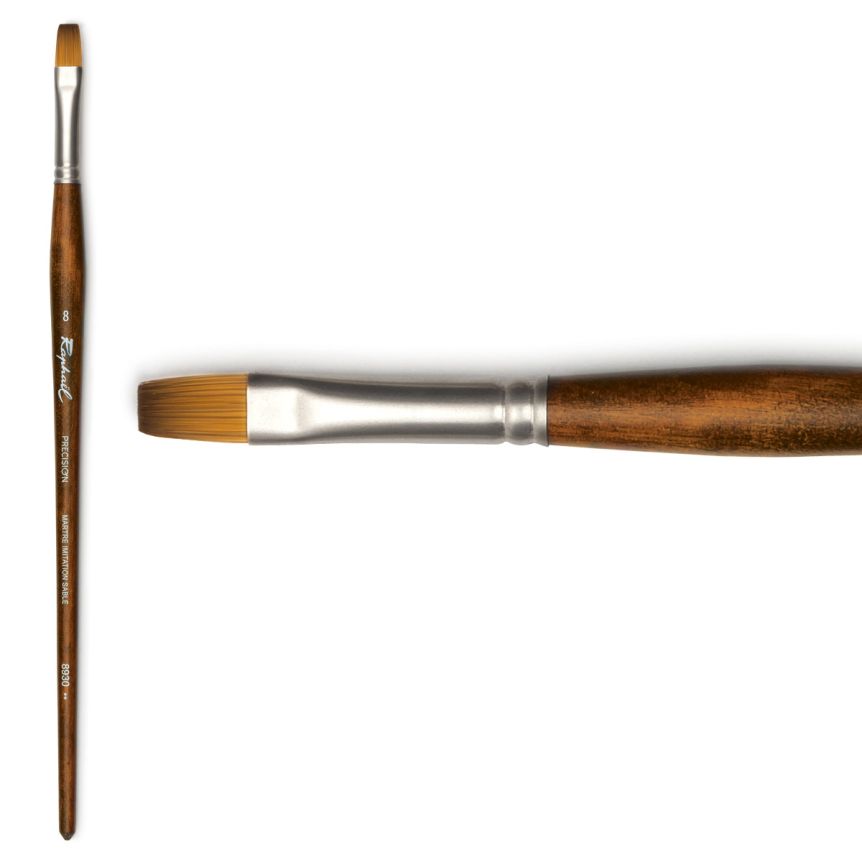 Raphaël Precision Long Handle Brush Flat #8