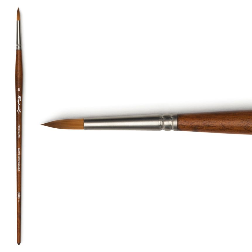 Pinceau - Rond - Acrylique - Précision - Raphaël - Série 8900 - N°6 - Commandez En Ligne