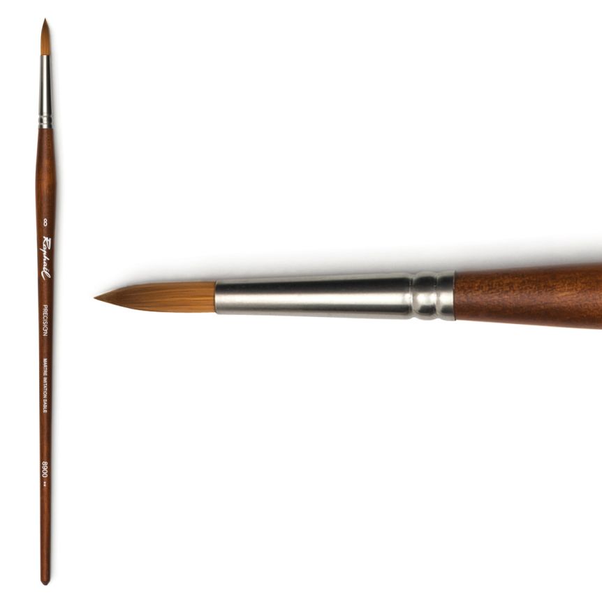 Raphaël Precision Long Handle Brush Round #8