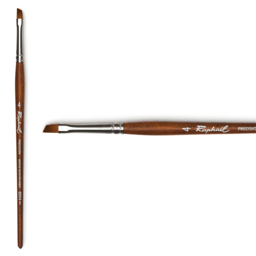 Raphaël Precision Short Handle Brush Angle #4