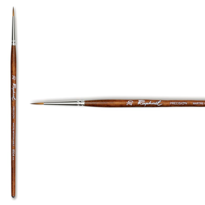 Raphaël Precision Short Handle Brush Round #2/0
