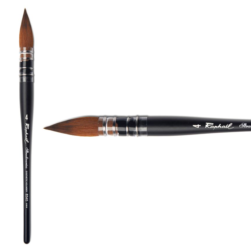 Raphael Stradivrus Synthetic Kolinsky Brush, #4 Mop