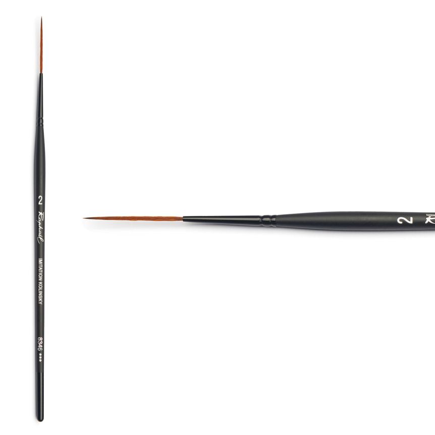Raphael Stradivrus Synthetic Kolinsky Brush, #2 Rigger