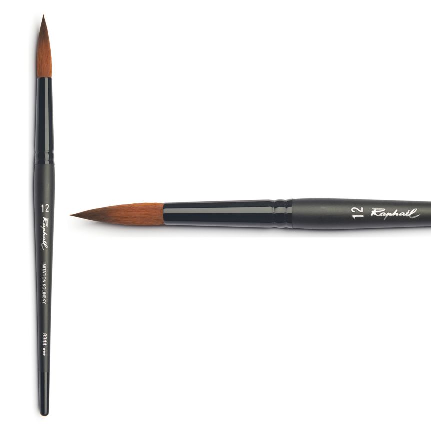 Raphael Stradivrus Synthetic Kolinsky Brush, #12 Round
