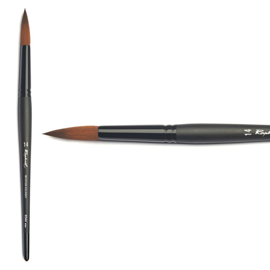 Raphael Stradivrus Synthetic Kolinsky Brush, #14 Round