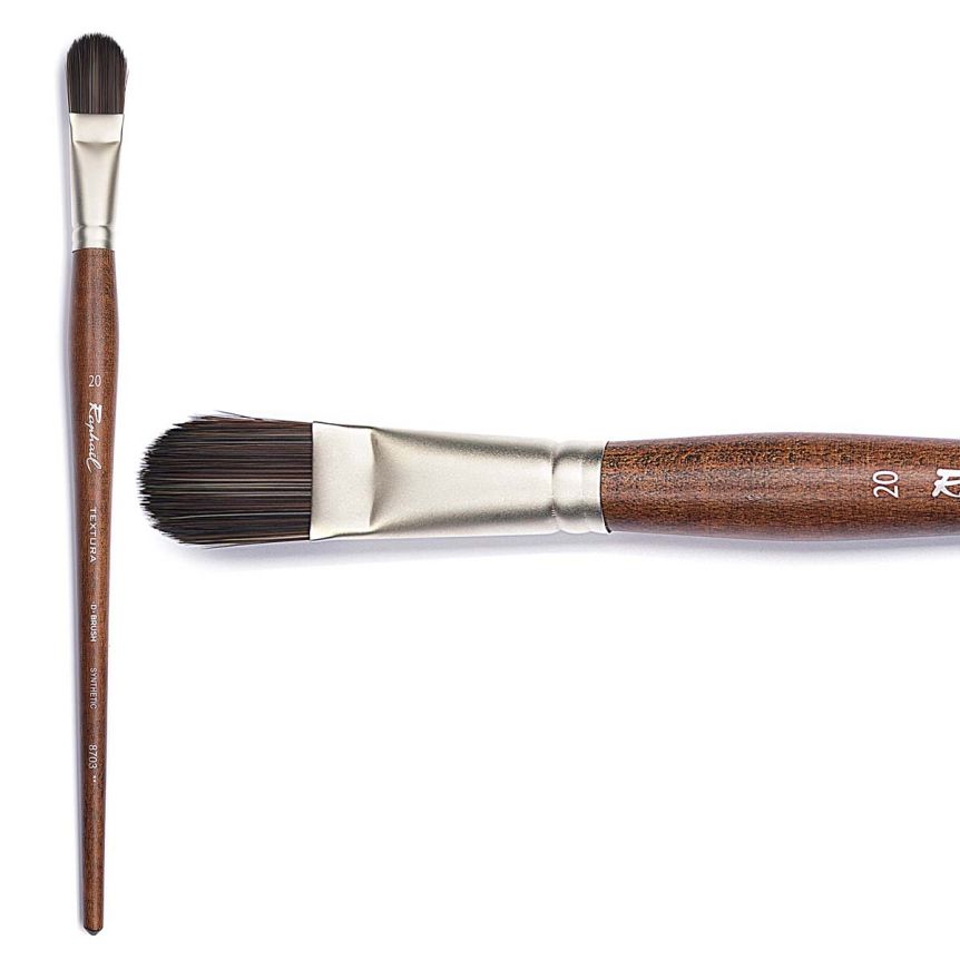 Textura Series 8703 Synthetic D-Brush, Size 20