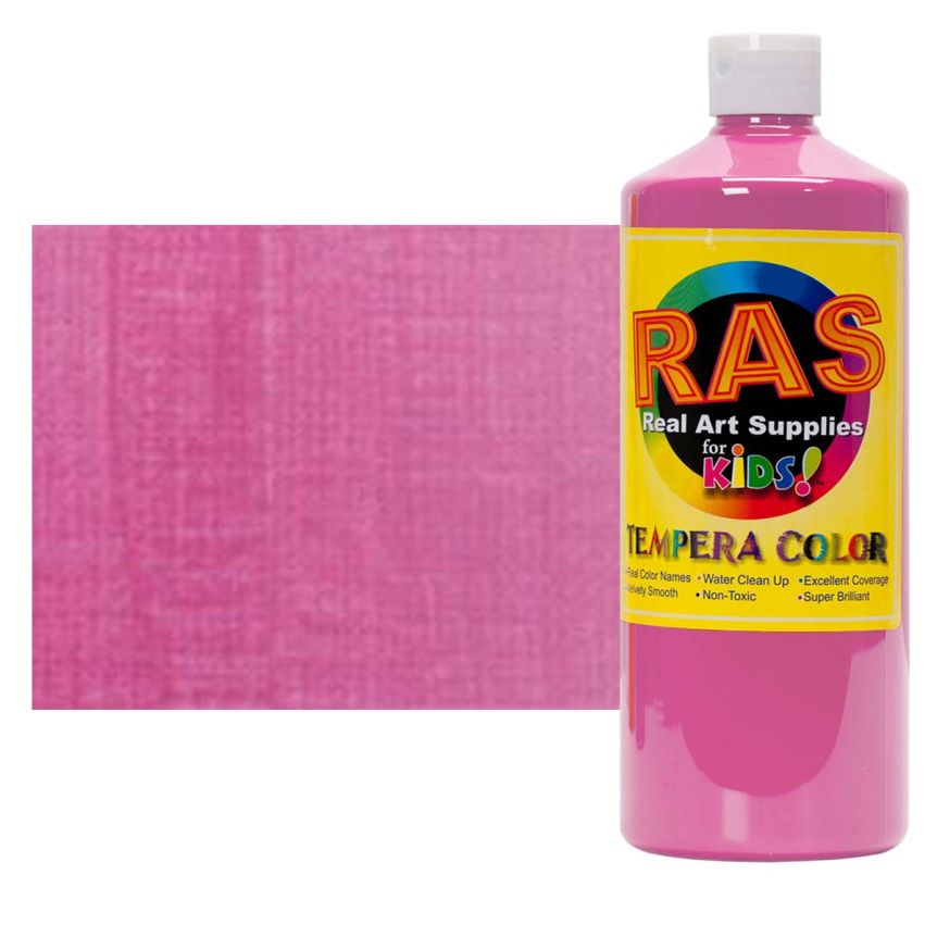 RAS Tempera Paint for Kids 16oz - Brilliant Magenta
