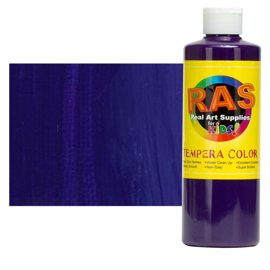 RAS Tempera Paint for Kids 16oz - Dioxazine Purple