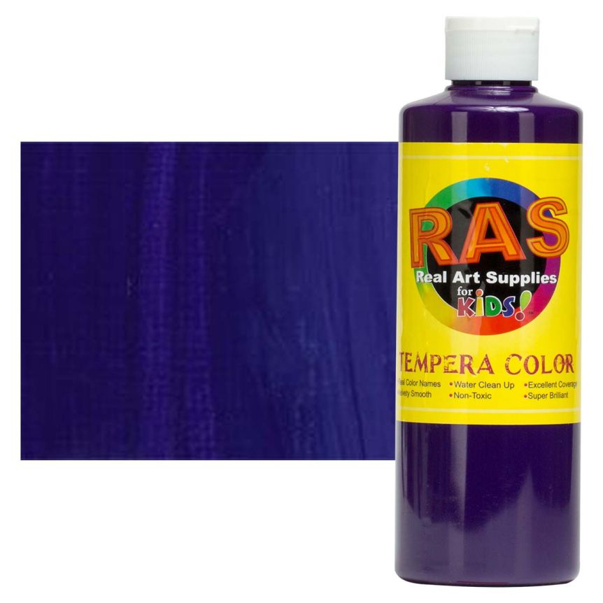 RAS Tempera Paint for Kids 32oz - Dioxazine Purple