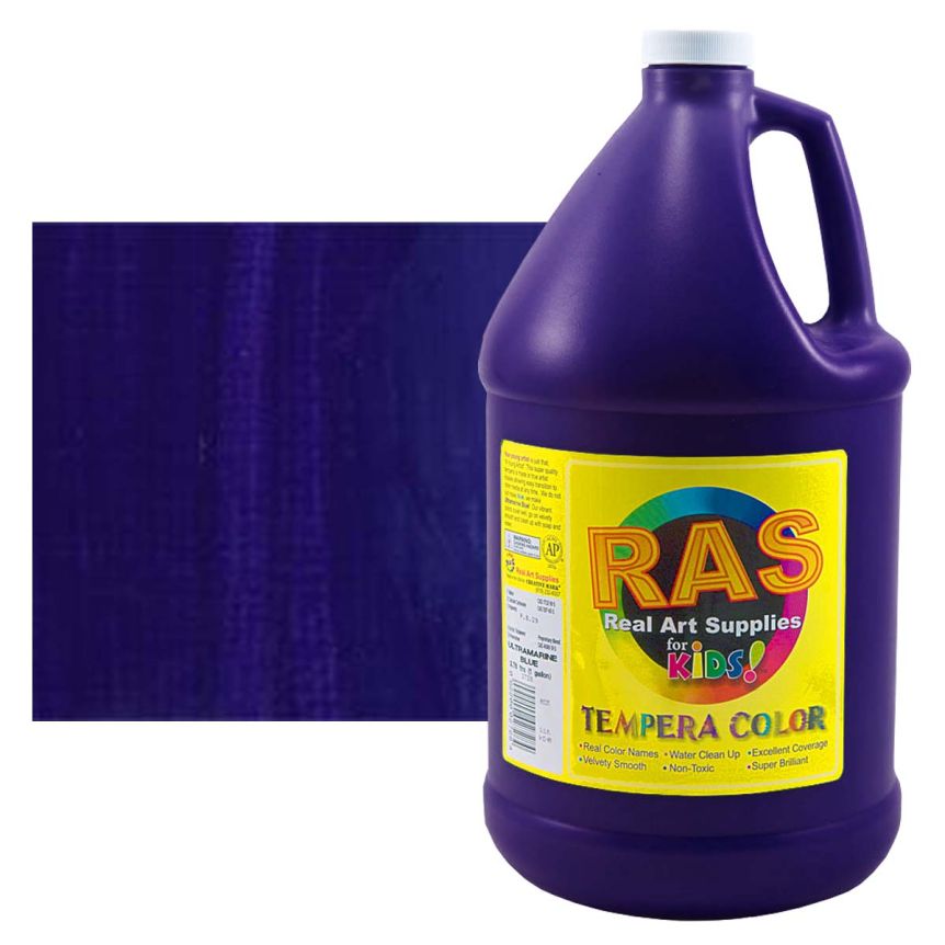 RAS Tempera Paint for Kids 1 Gallon - Dioxazine Purple