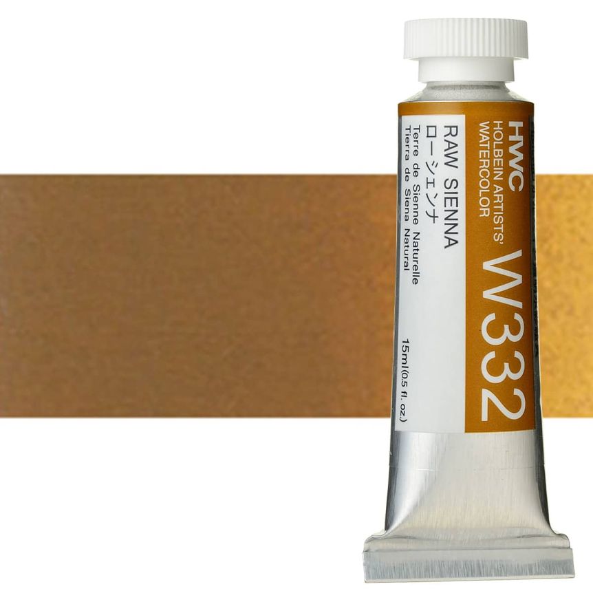 Holbein Artists' Watercolor 15 ml Tube - Raw Sienna
