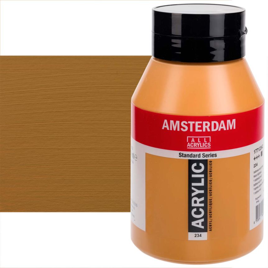 Amsterdam Standard Series Acrylic Paint - Raw Sienna, 1 Liter Jar