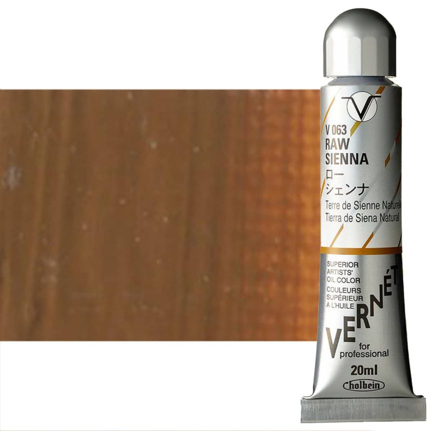 Holbein Vernét Oil Color - Raw Sienna, 20ml Tube 