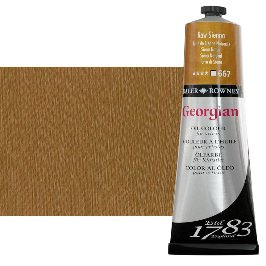 Daler-Rowney Georgian Oil Color 225ml Tube - Raw Sienna