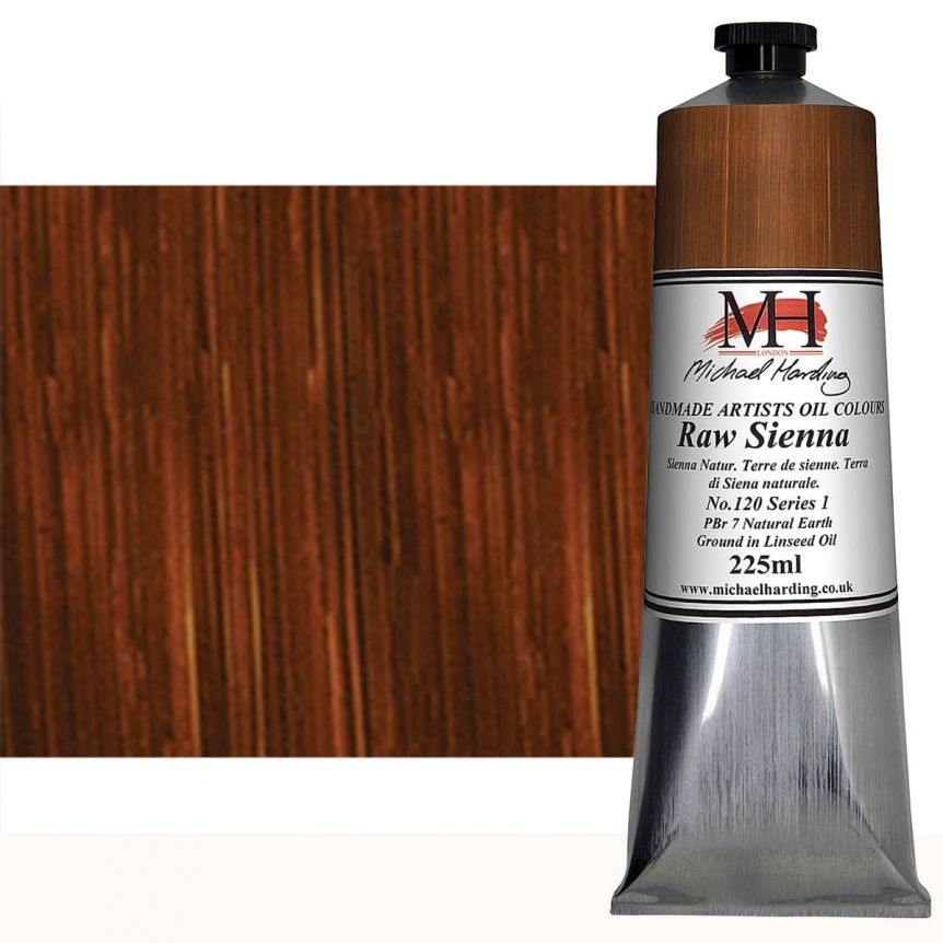 Michael Harding Handmade Artists Oil Color 225ml - Raw Sienna