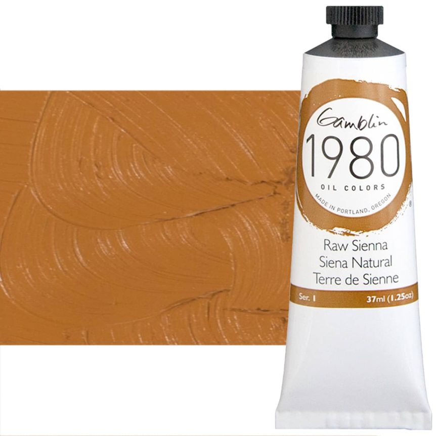 Gamblin 1980 Oil Colors - Raw Sienna, 37ml Tube