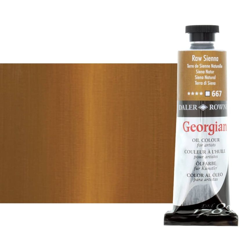 Daler-Rowney Georgian Oil Color 75ml Tube - Raw Sienna