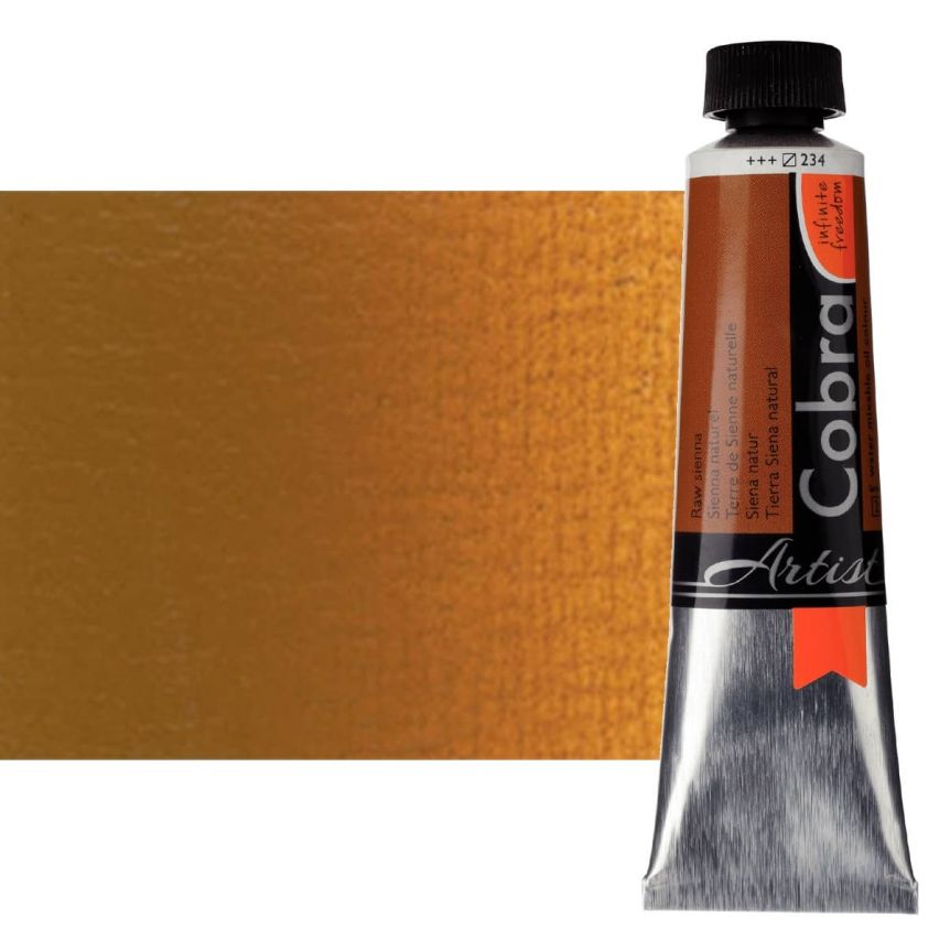 Cobra Water-Mixable Oil Color 40ml Tube - Raw Sienna