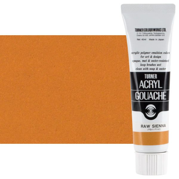 Turner Artist Acryl Gouache - Raw Sienna, 40ml