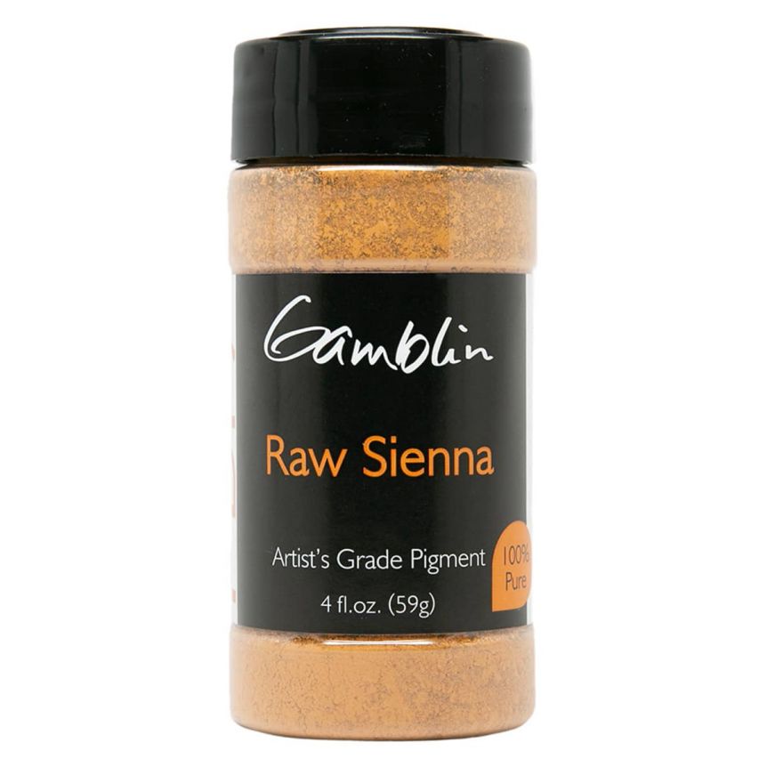 Gamblin Dry Pigment - Raw Sienna, 59 Grams