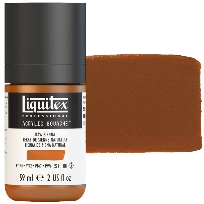 Liquitex Professional Acrylic Gouache - Raw Sienna, 2oz Bottle