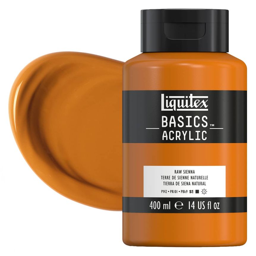 Liquitex Basics Acrylic Paint - Raw Sienna 400ml