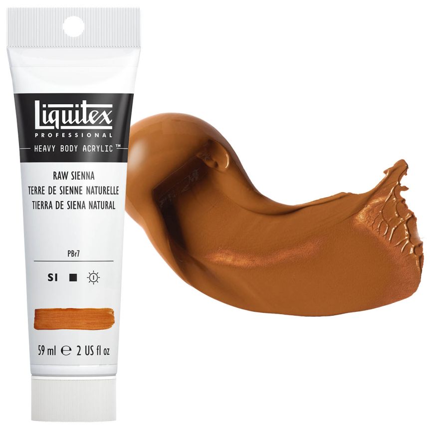 Liquitex Heavy Body Acrylic - Raw Sienna, 2oz Tube