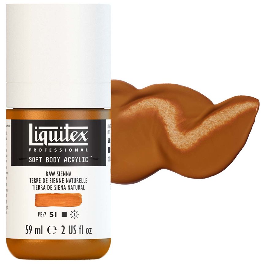 Liquitex Professional Soft Body Acrylic - Raw Sienna, 2oz Bottle