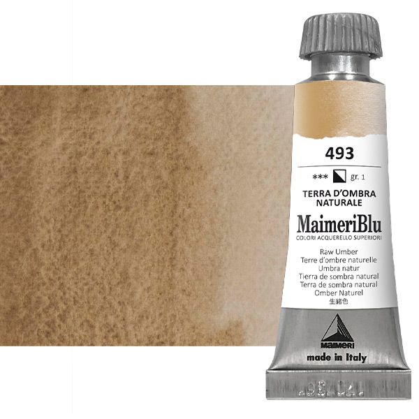 MaimeriBlu Artists Watercolor - Raw Umber, 12ml