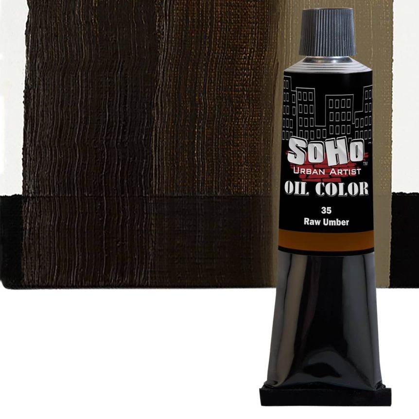 SoHo Artist Oil Color Raw Umber 21ml Tube