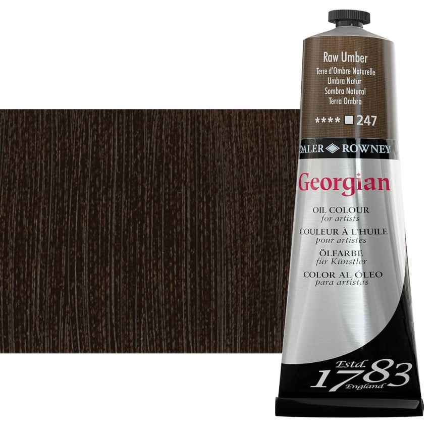 Daler-Rowney Georgian Oil Color 225ml Tube - Raw Umber