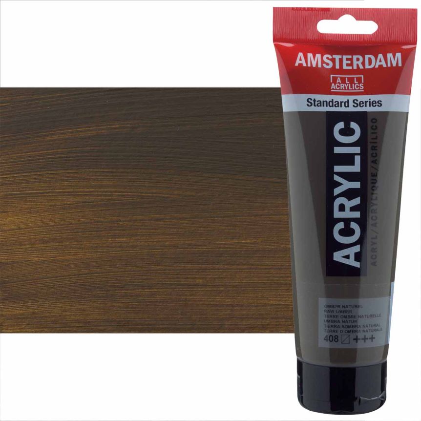 Amsterdam Standard Series Acrylic Paint - Raw Umber, 250ml Tube
