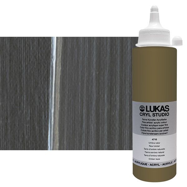 Cryl Studio Acrylic Paint - Raw Umber, 250ml Bottle