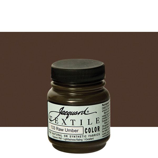 Jacquard Permanent Textile Color 2.25 oz. Jar - Raw Umber
