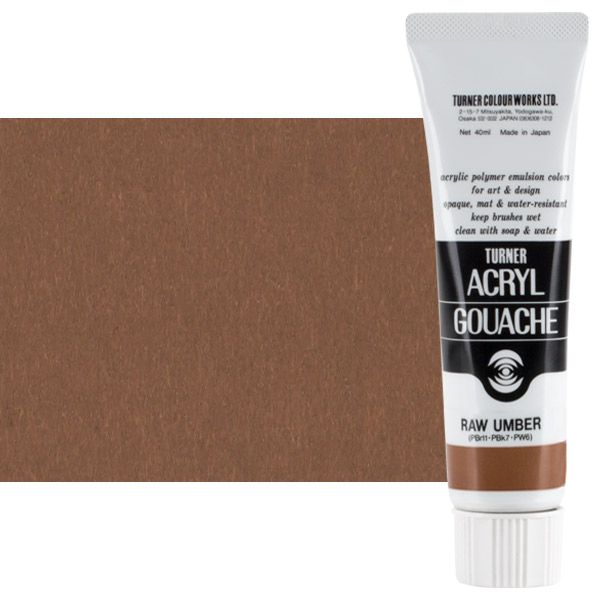 Turner Artist Acryl Gouache - Raw Umber, 40ml