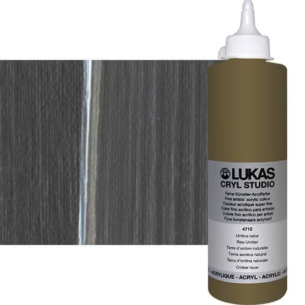 Cryl Studio Acrylic Paint - Raw Umber, 500ml Bottle