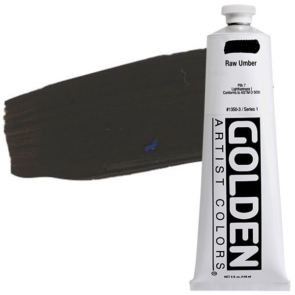GOLDEN Heavy Body Acrylic 5 oz Tube - Raw Umber