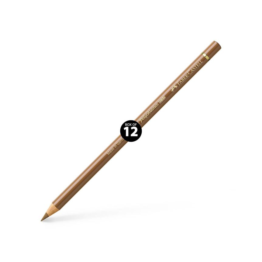 Faber-Castell Polychromos Pencil, No. 180 - Raw Umber (Box of 12)
