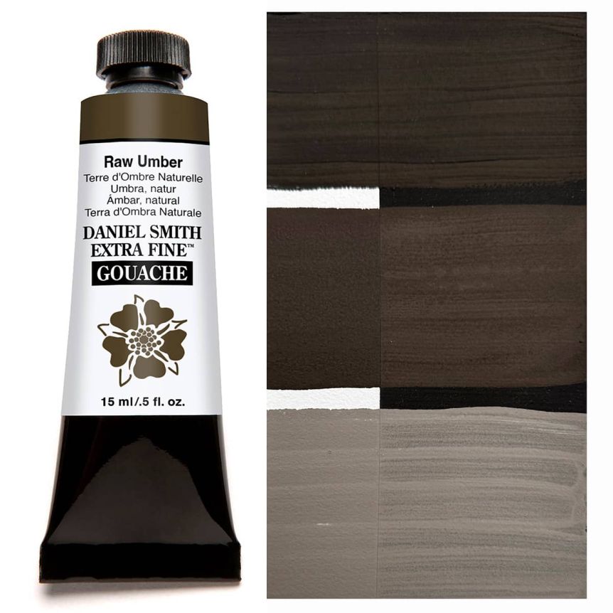 DANIEL SMITH Extra Fine GOUACHE Raw Umber, 15ml Tube